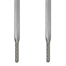 Silver leather laces