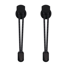 Reflective lock black shoelaces