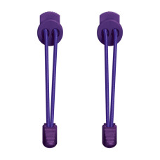 Elastic lock purple shoelaces