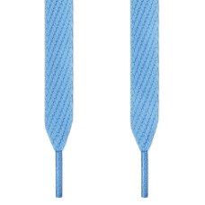 Extra wide light blue shoelaces