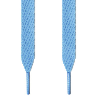 Extra wide light blue shoelaces