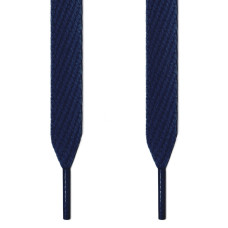 Extra wide navy blue shoelaces