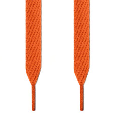Extra wide orange shoelaces