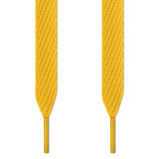 Extra wide yellow shoelaces
