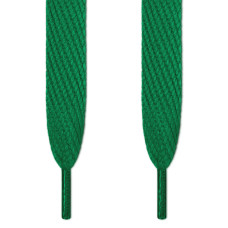 Super wide green shoelaces