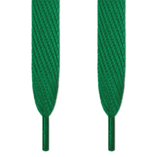 Super wide green shoelaces