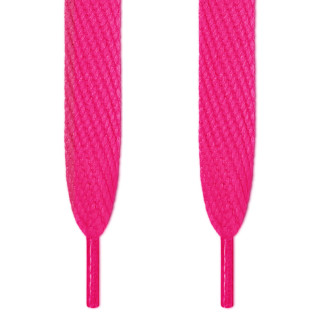 Super wide hot pink shoelaces