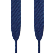 Super wide navy blue shoelaces