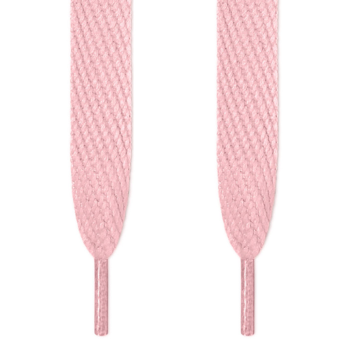 Super wide pink shoelaces