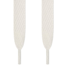 Super wide white shoelaces