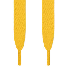 Super wide yellow shoelaces