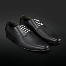 White "No-Tie" shoelaces for dress shoes