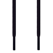 Round black shoelaces