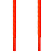 Round neon orange shoelaces