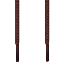 Round dark brown shoelaces