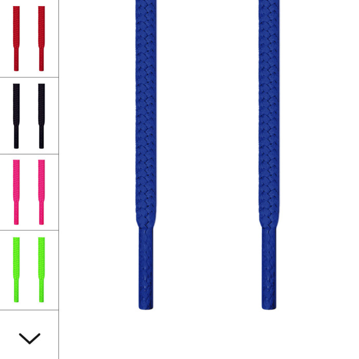 Round blue shoelaces