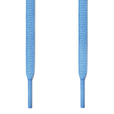 Oval light blue shoelaces