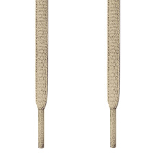 Oval light brown shoelaces