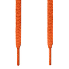 Oval orange shoelaces