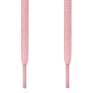 Oval pink shoelaces