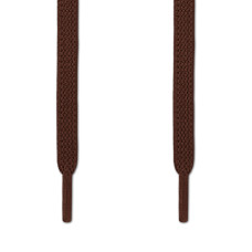 Elastic Flat Dark Brown Shoelaces (No Tie)