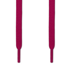 Elastic flat hot pink shoelaces (no tie)