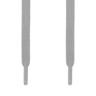 Elastic Flat Light Grey Shoelaces (No Tie)