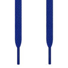 Flat blue shoelaces