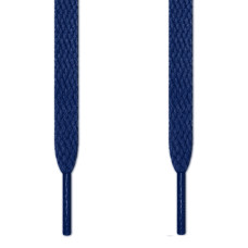 Flat navy blue shoelaces