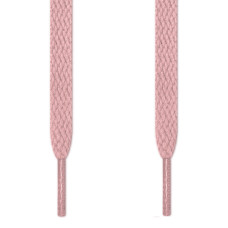 Flat pink shoelaces