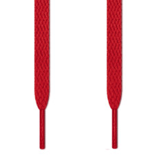 Flat red shoelaces