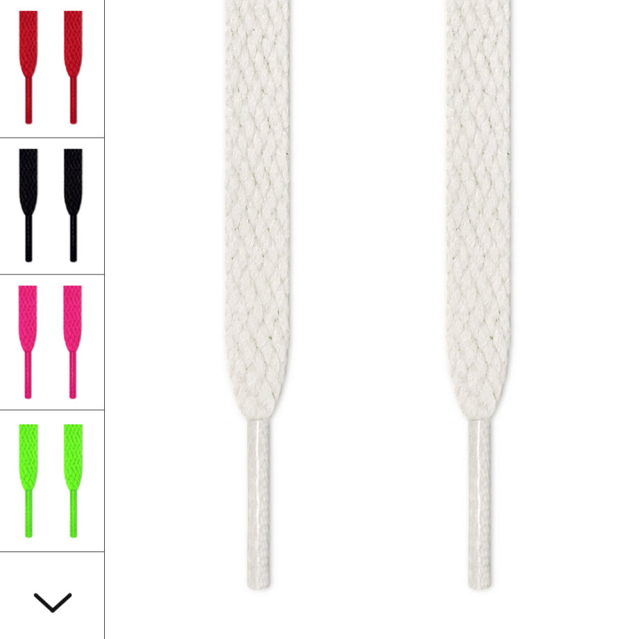 Flat white shoelaces new arrivals