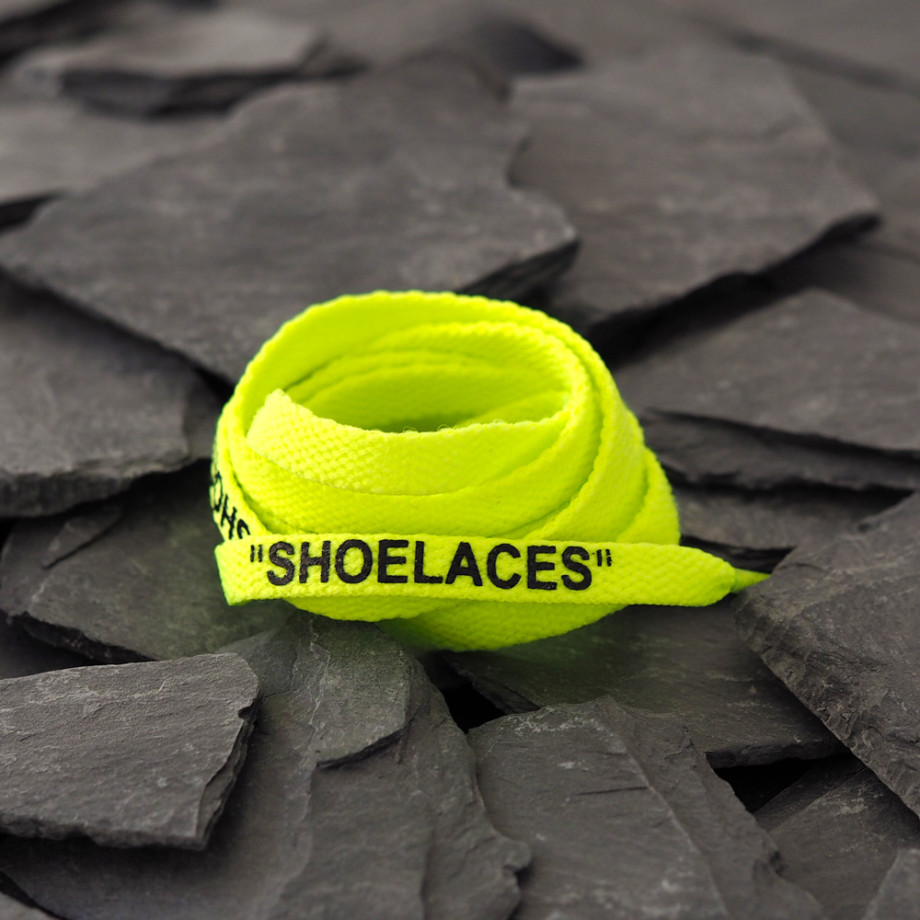 Volt Yellow OFF-WHITE Shoelaces. These replicas enhance your favorite ...