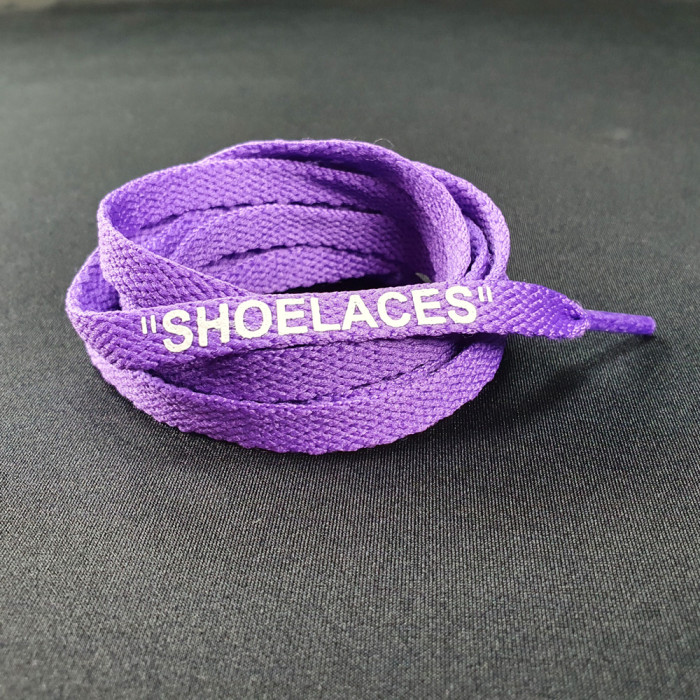 Purple OFF-WHITE Shoelaces