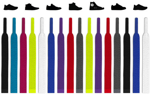 Flat elastic shoelaces (No-tie)